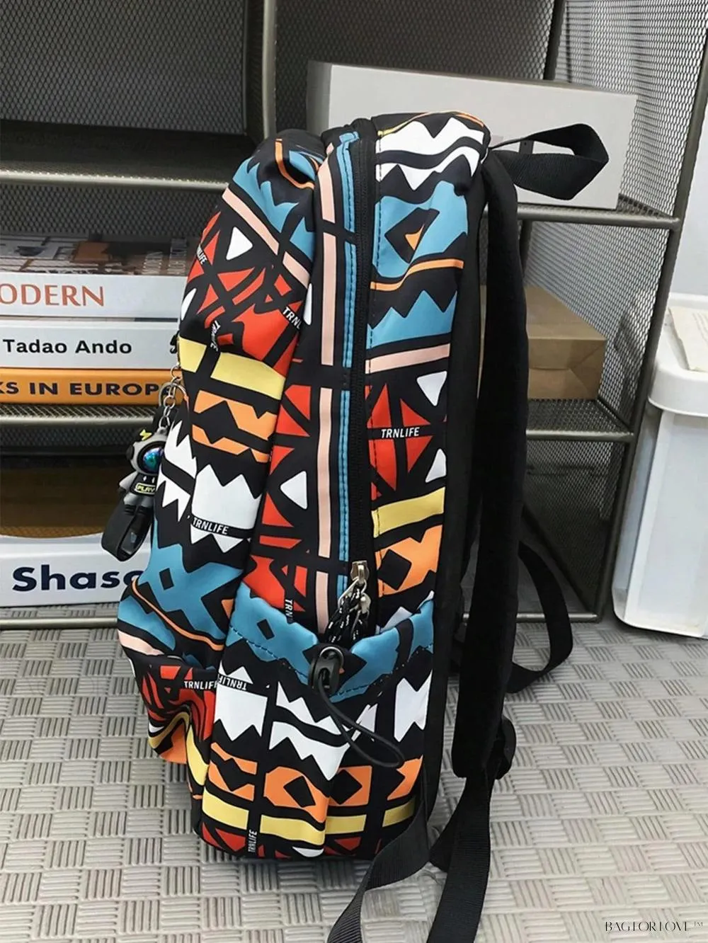BagForLove - Stylish Graffiti Print Messenger Bag for Travel and School
