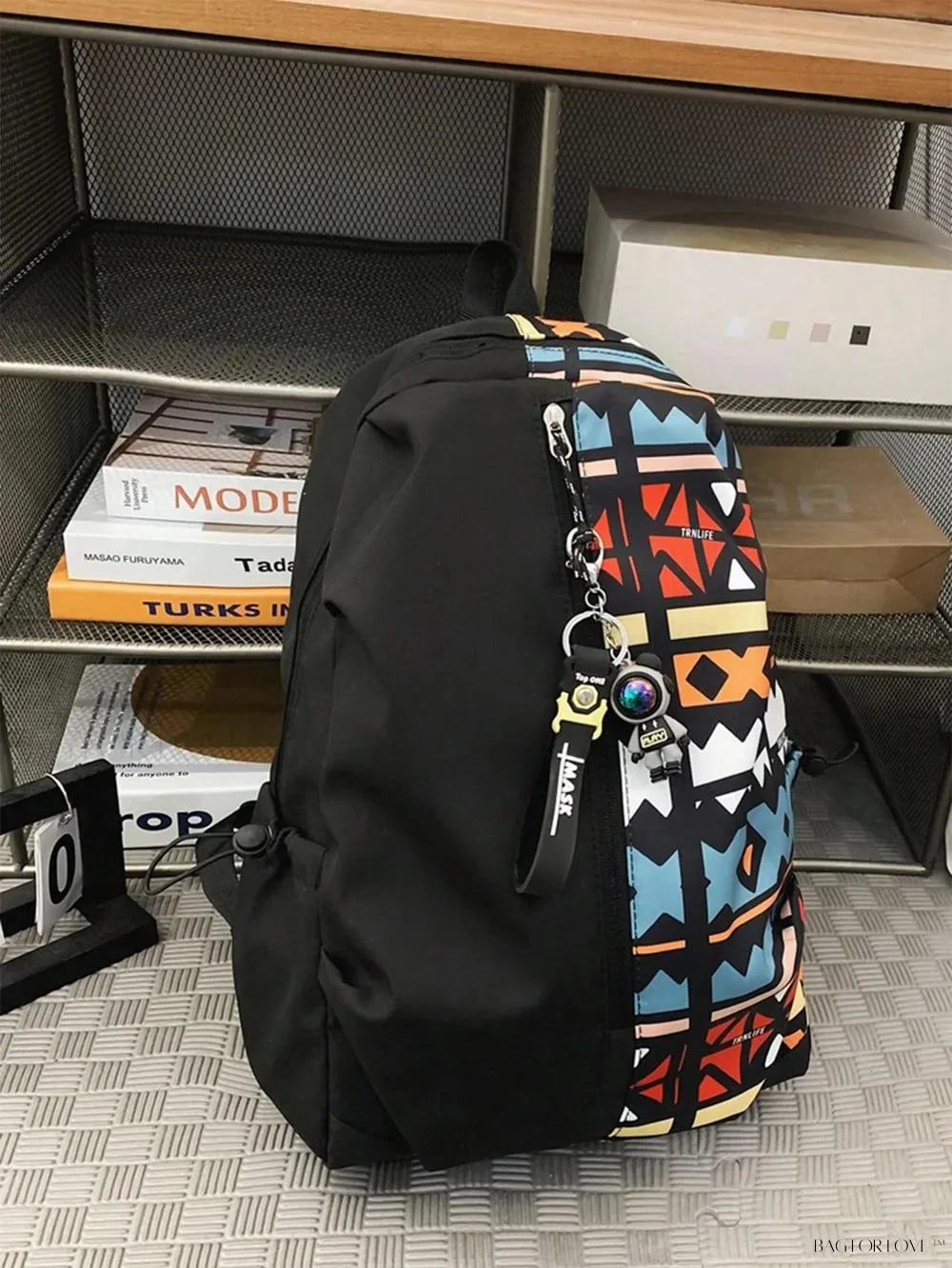 BagForLove - Stylish Graffiti Print Messenger Bag for Travel and School