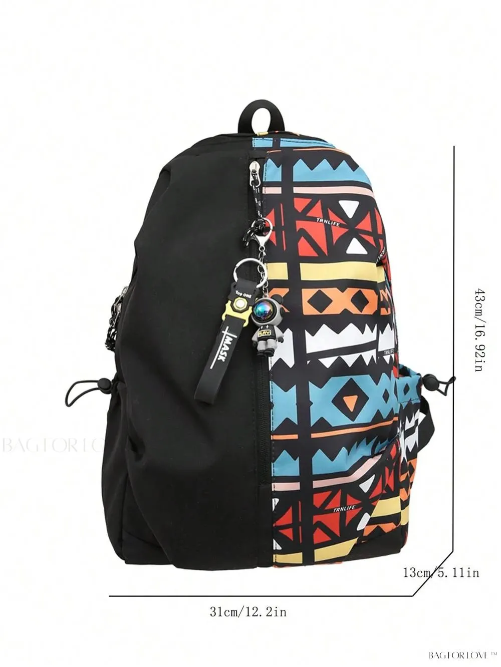 BagForLove - Stylish Graffiti Print Messenger Bag for Travel and School