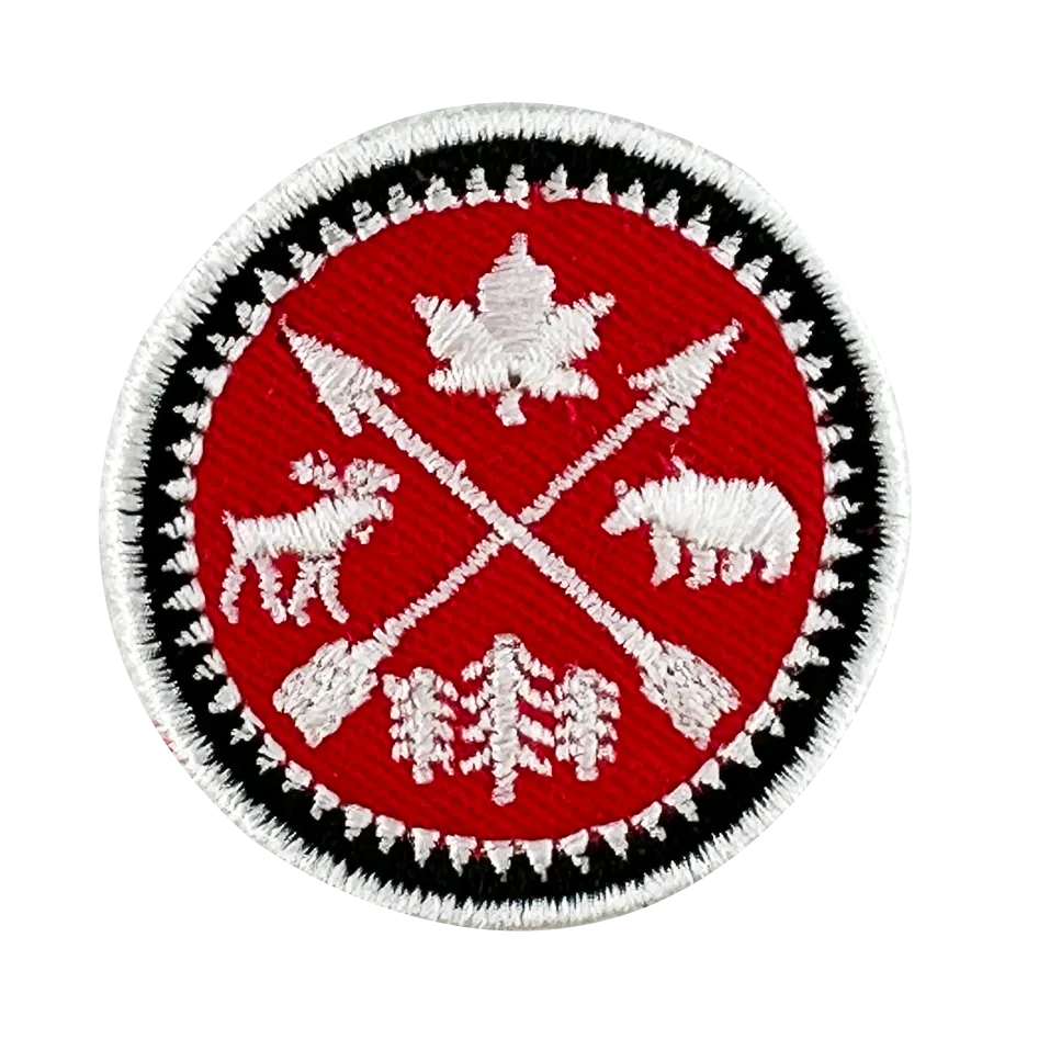Banff iron-on embroidery patch