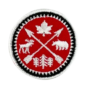 Banff iron-on embroidery patch