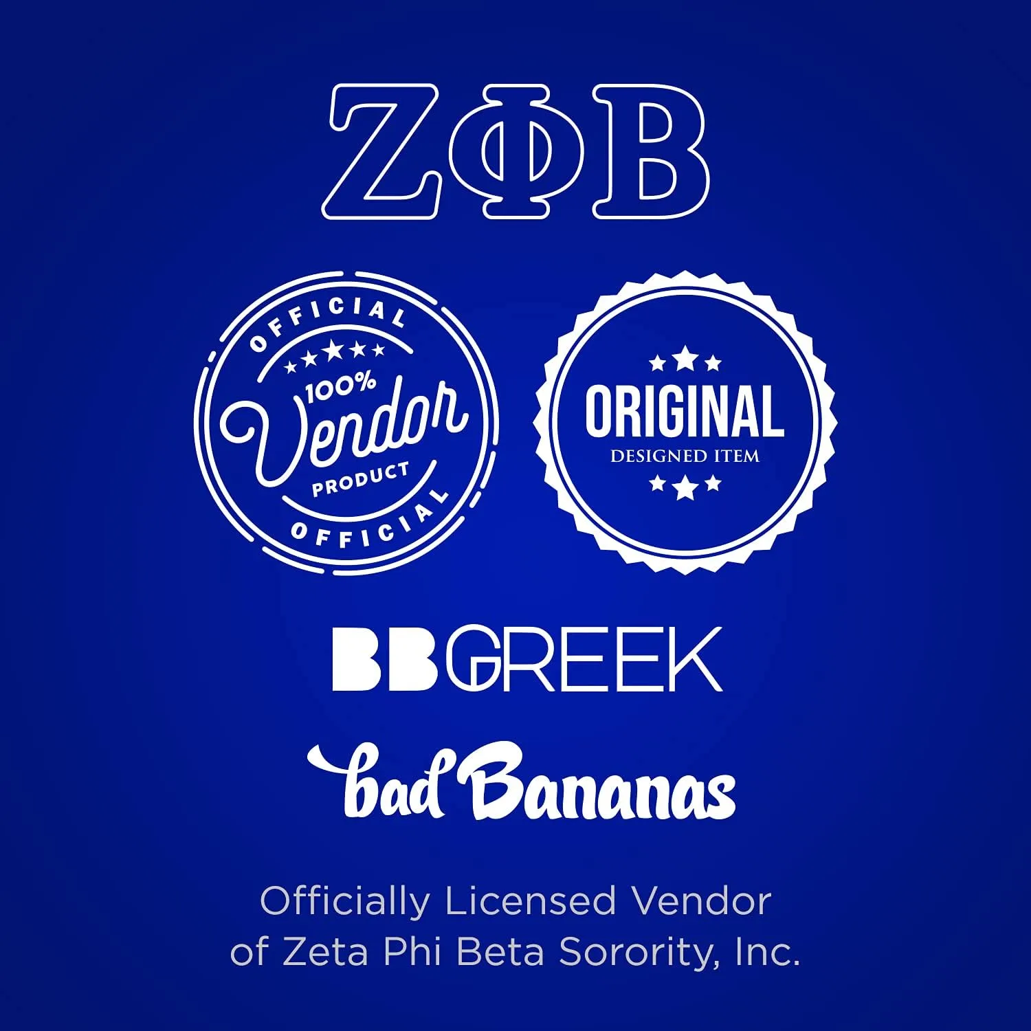 BBGreek Zeta Phi Beta Sorority Paraphernalia - Official Vendor - Tote Bag
