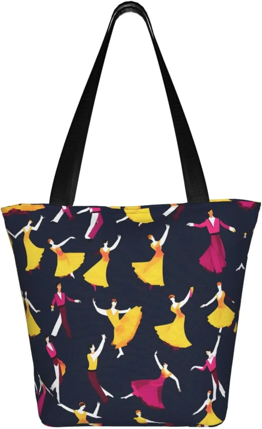 Beach Scene With Chairs Print Shoulder Tote Bag Women'S Large Size Handbag Casual Tote Shopping Bag For Women