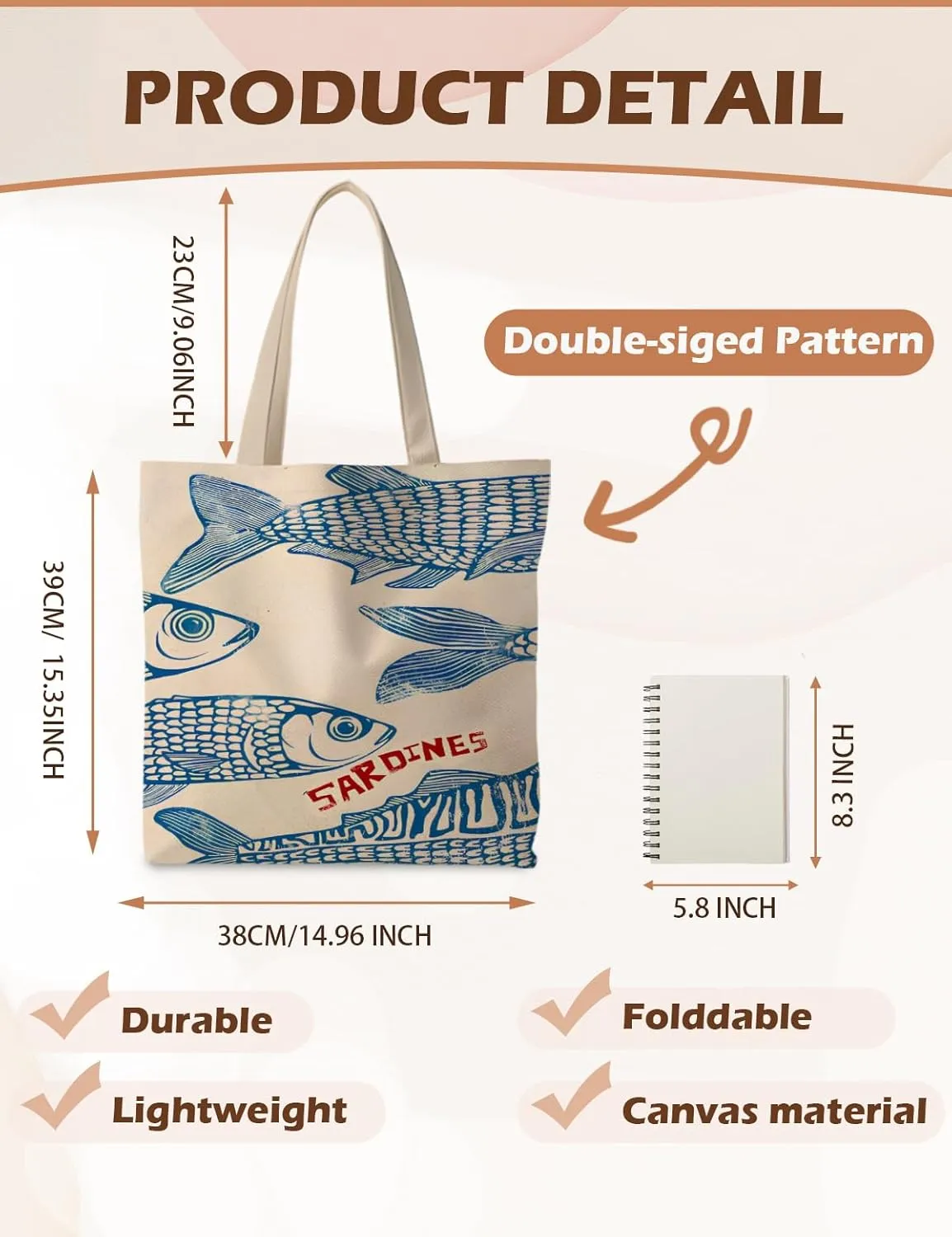 Beach Tote Bag, Summer Tote Bag for Women, Summer Reusable Grocery Bags Shopping Bags