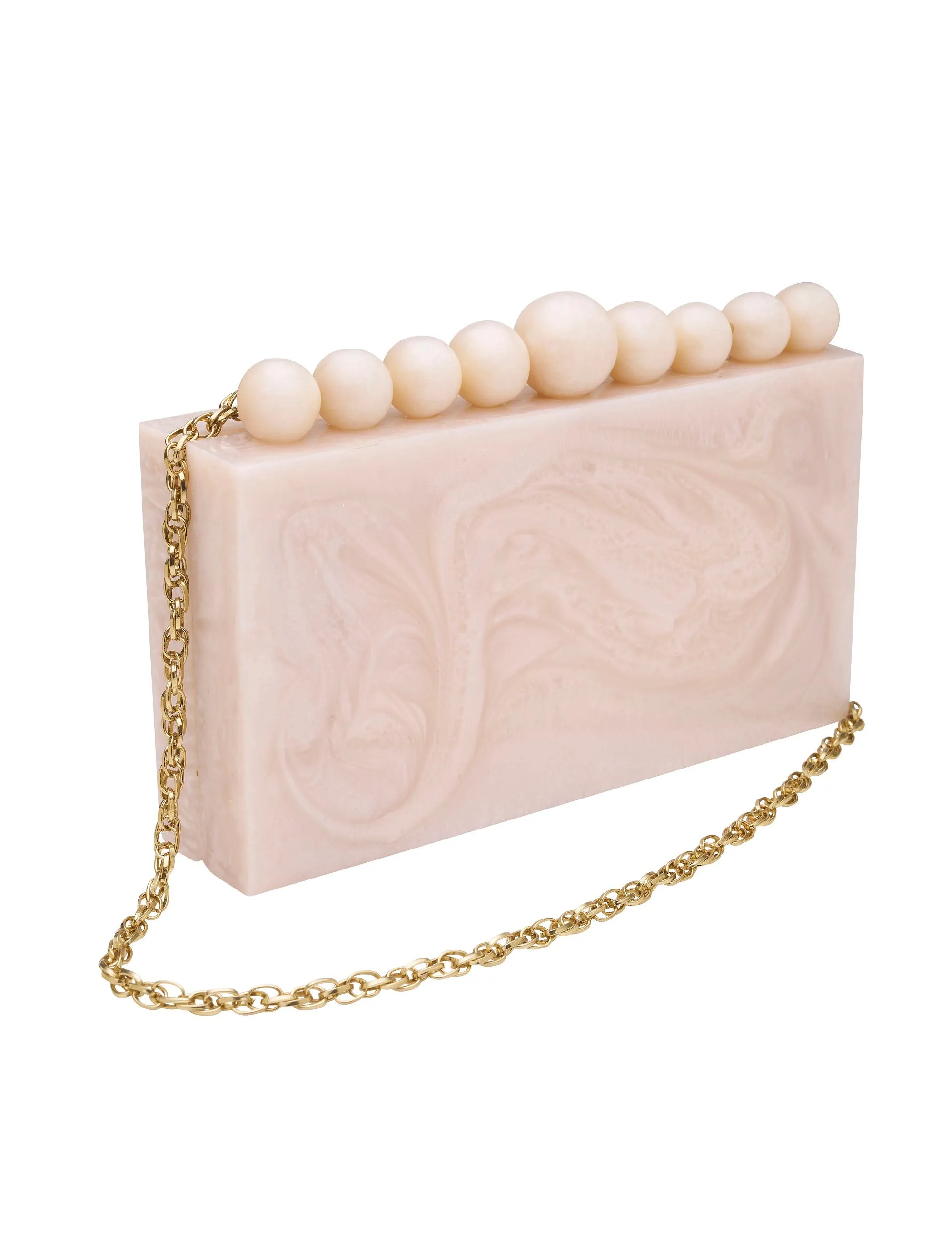 BEADED BOX CLUTCH