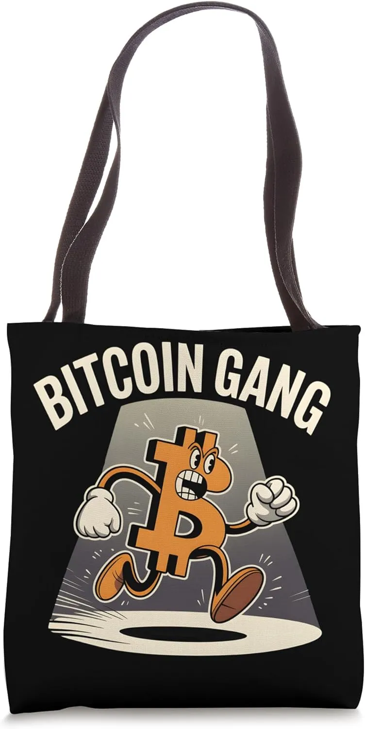 Bitcoin Gang Crypto Meme Streetwear Tote Bag