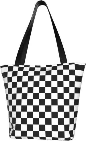 Black Afternoon Tea Print Shoulder Tote Bag Women'S Large Size Handbag Casual Tote Shopping Bag For Women