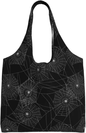 Black and White Cow Print Canvas Tote Bags Reusable Shopping Bag Handbag for Shopper Beach Gifts