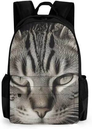 Black And White Image Laptop Backpacks for Women Travel Backpack Casual Daypack Hiking Backpack Business Backpack