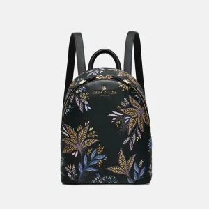 Black Botanic Mini Backpack