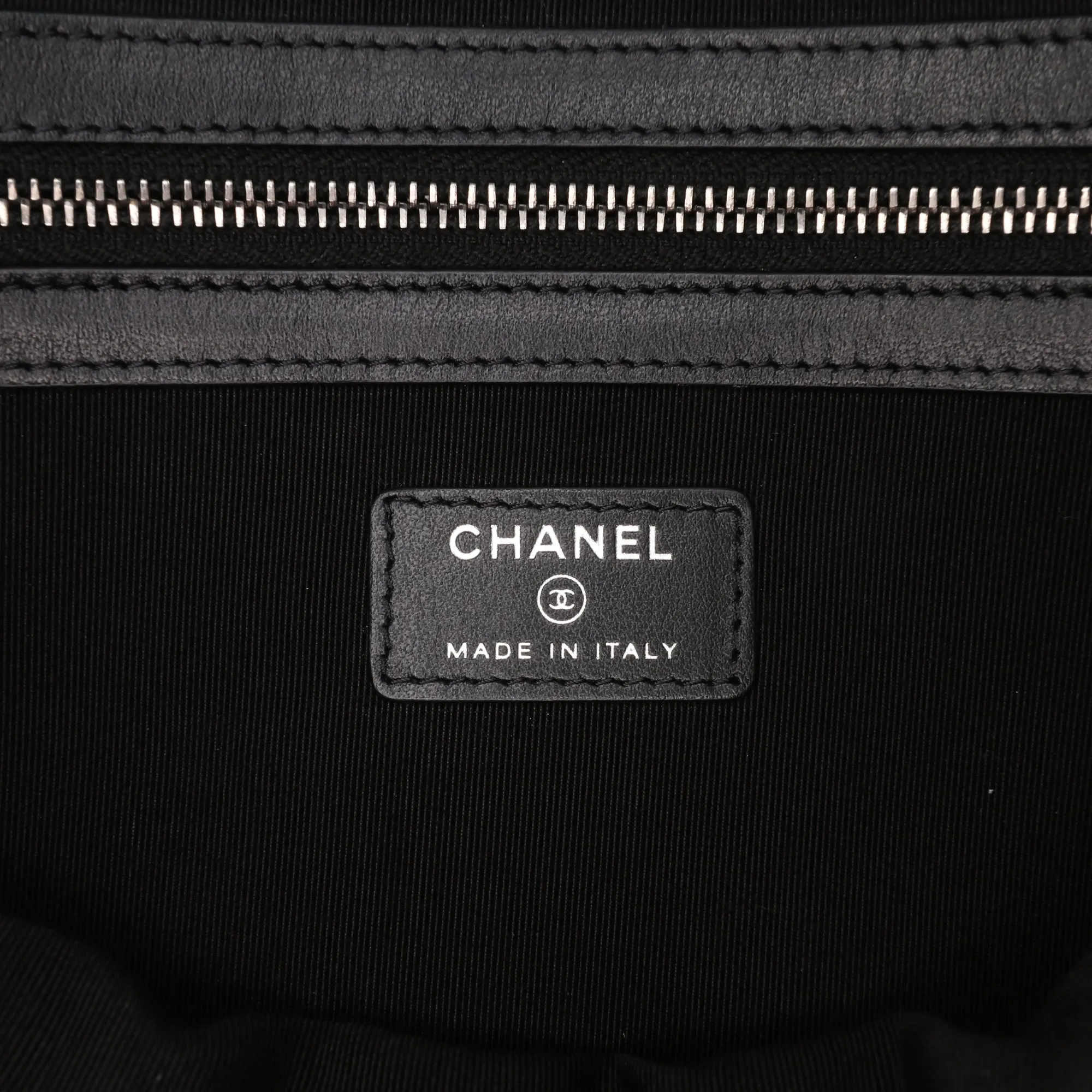 Black Chanel Large Diagonal Chevron Calfskin Tassel O Case Clutch