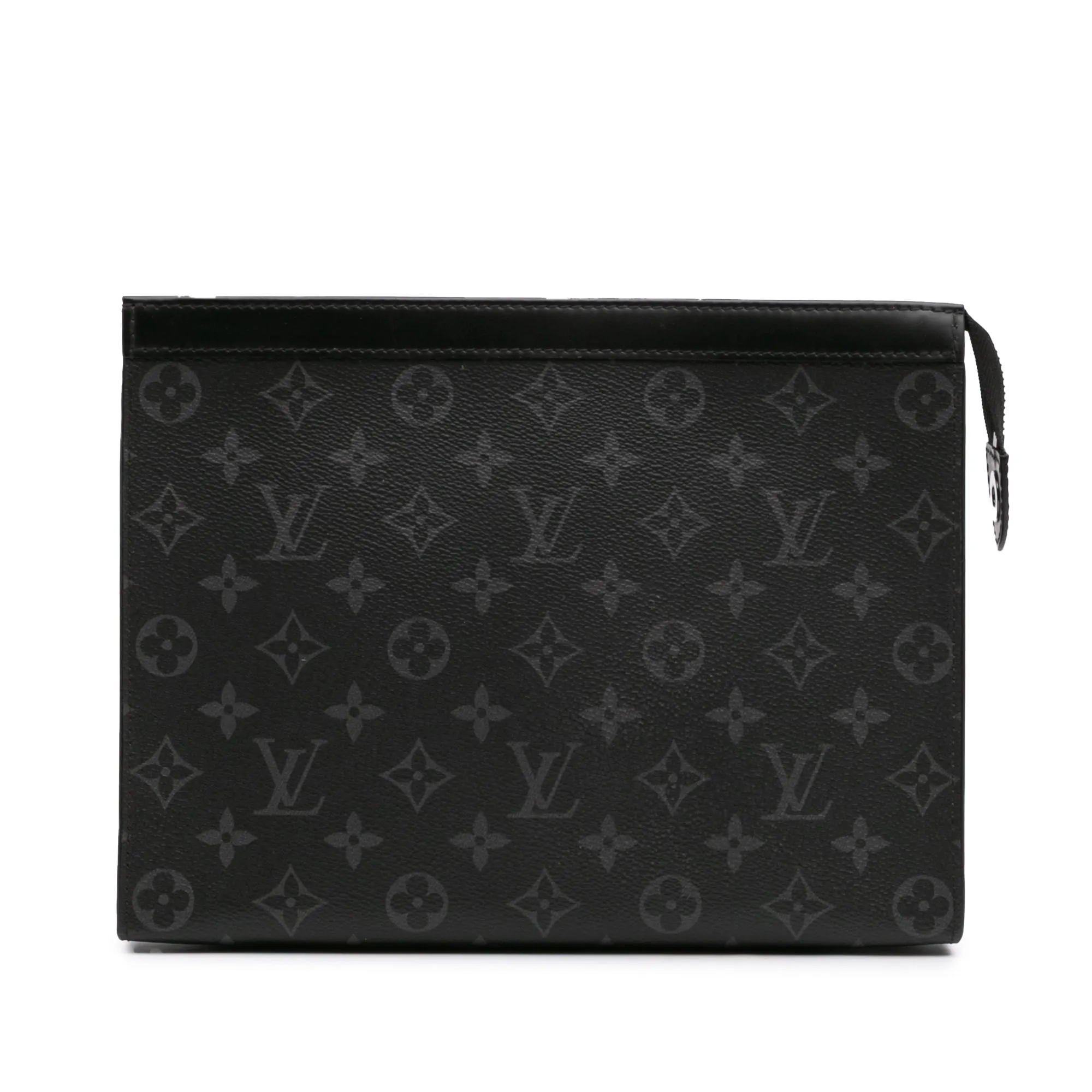 Black Louis Vuitton Monogram Eclipse Pochette Voyage MM Clutch Bag