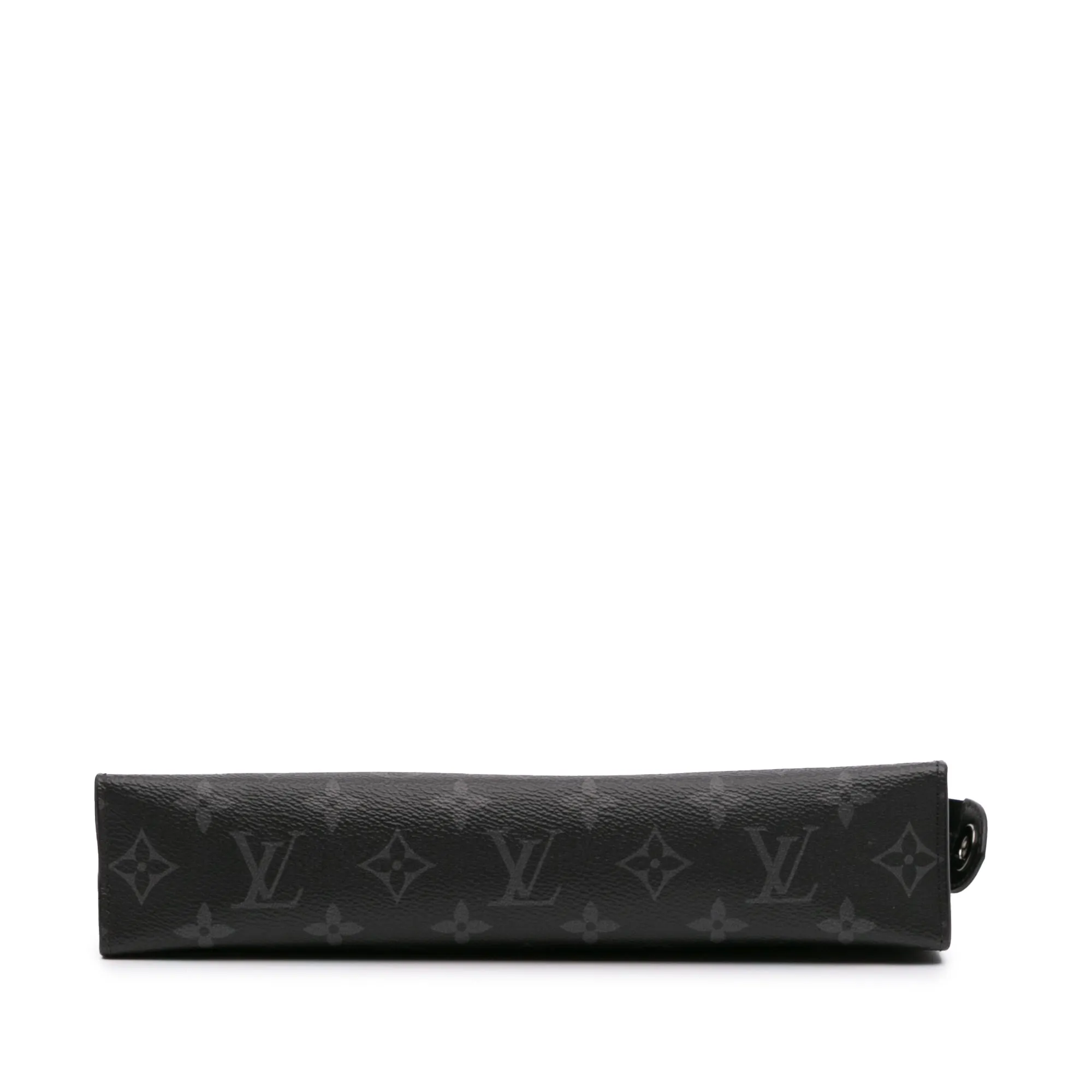 Black Louis Vuitton Monogram Eclipse Pochette Voyage MM Clutch Bag