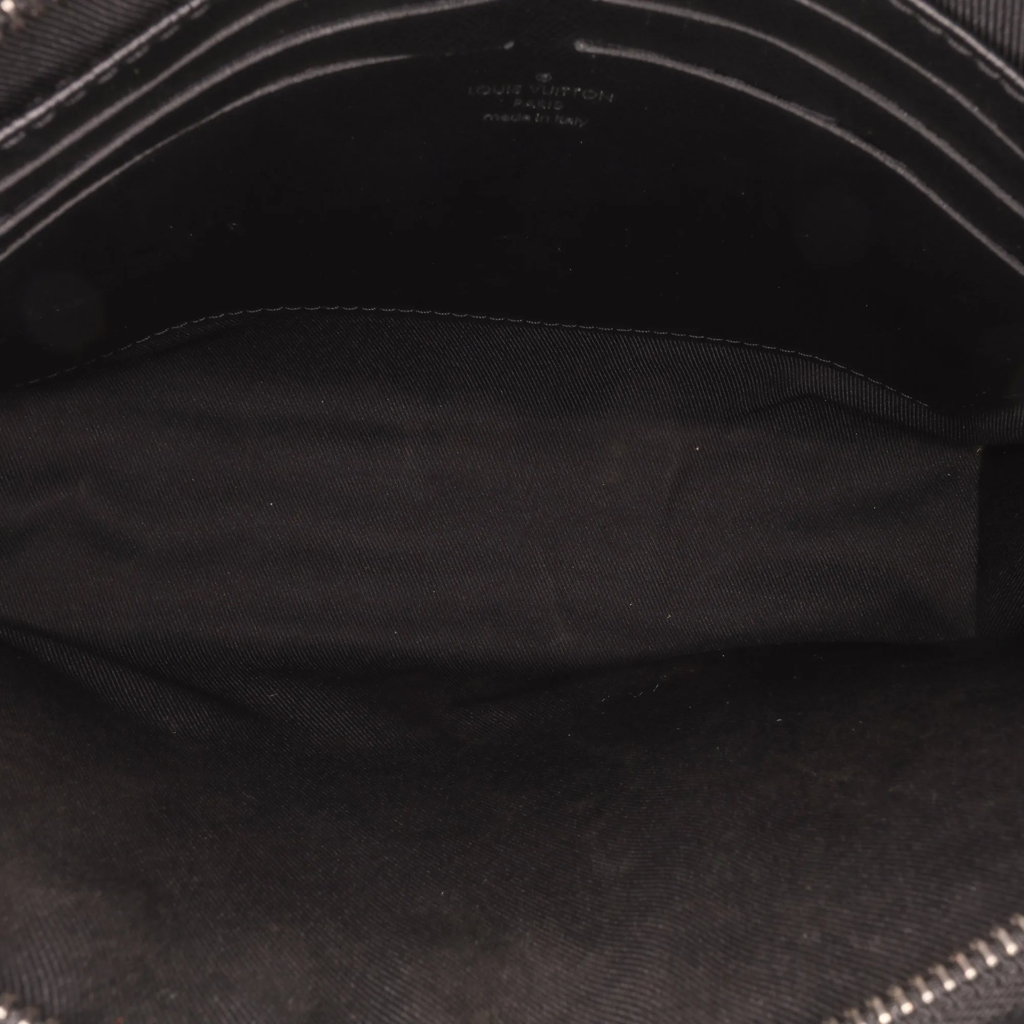 Black Louis Vuitton Monogram Eclipse Pochette Voyage MM Clutch Bag