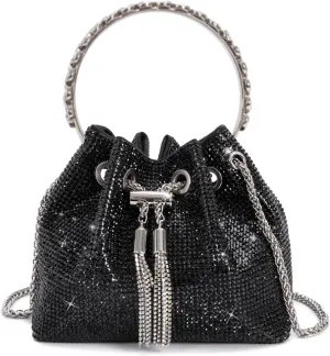 Bling Crystal Rhinestone Purse for Women Sparkly Clutch Handbag Crossbody Bag for Evening Wedding Party Prom