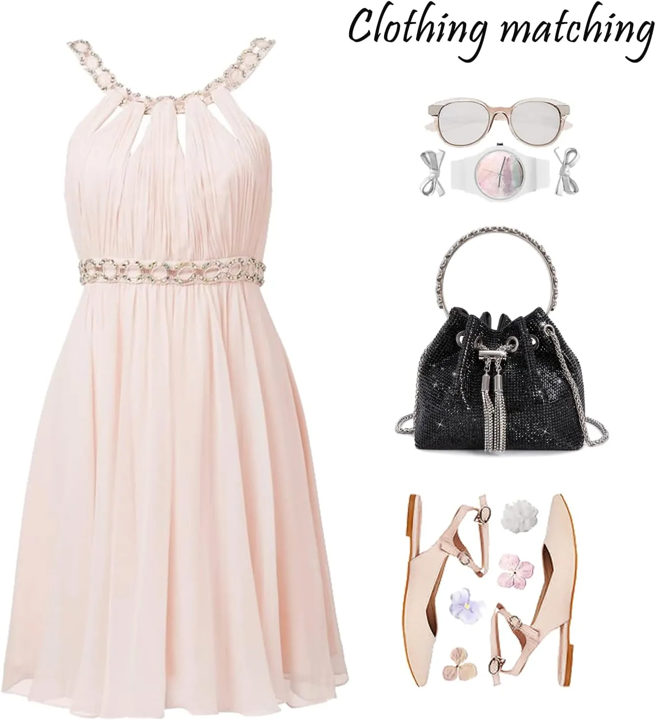 Bling Crystal Rhinestone Purse for Women Sparkly Clutch Handbag Crossbody Bag for Evening Wedding Party Prom