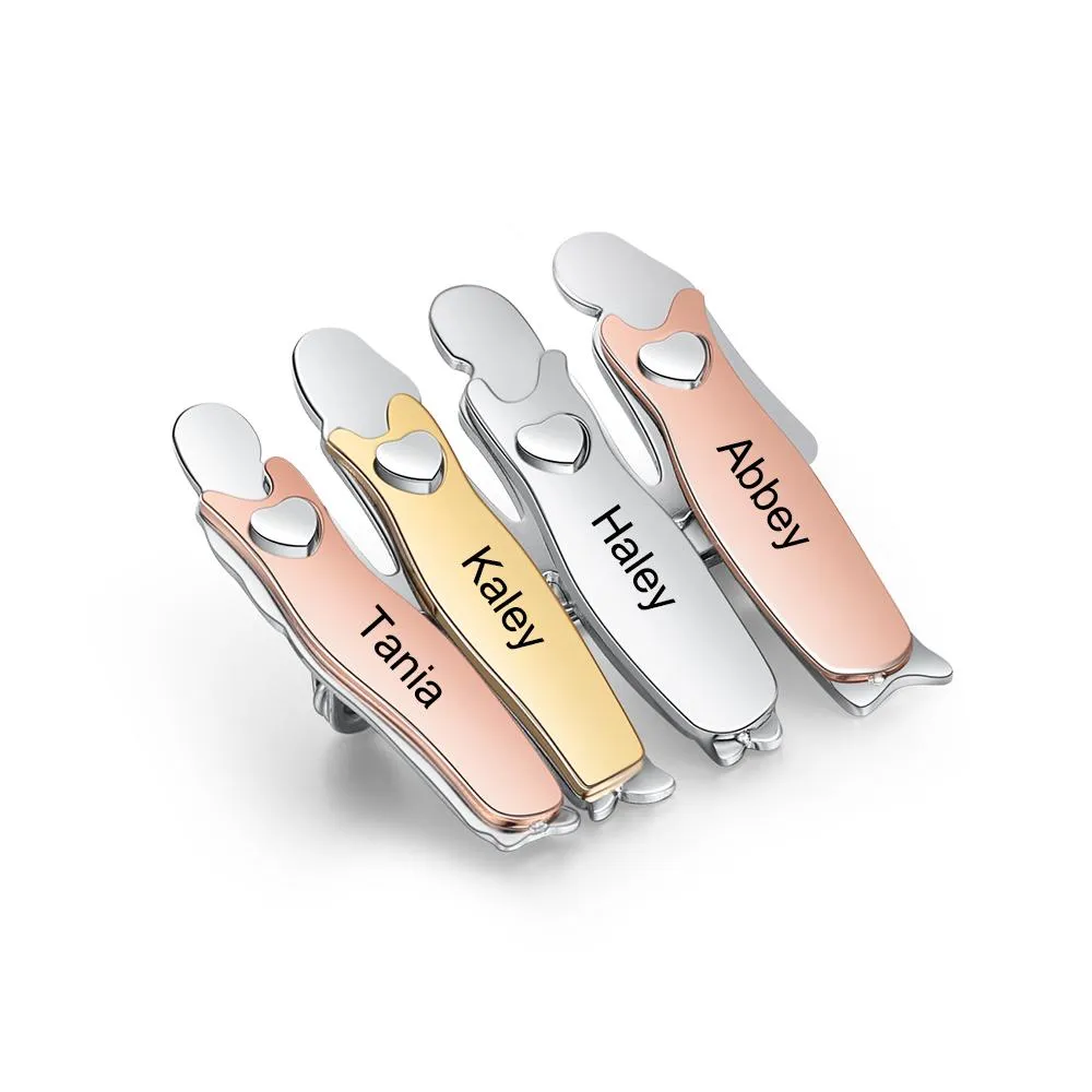 Bond Between Sister Custom Engraved Pin - Four Sisters