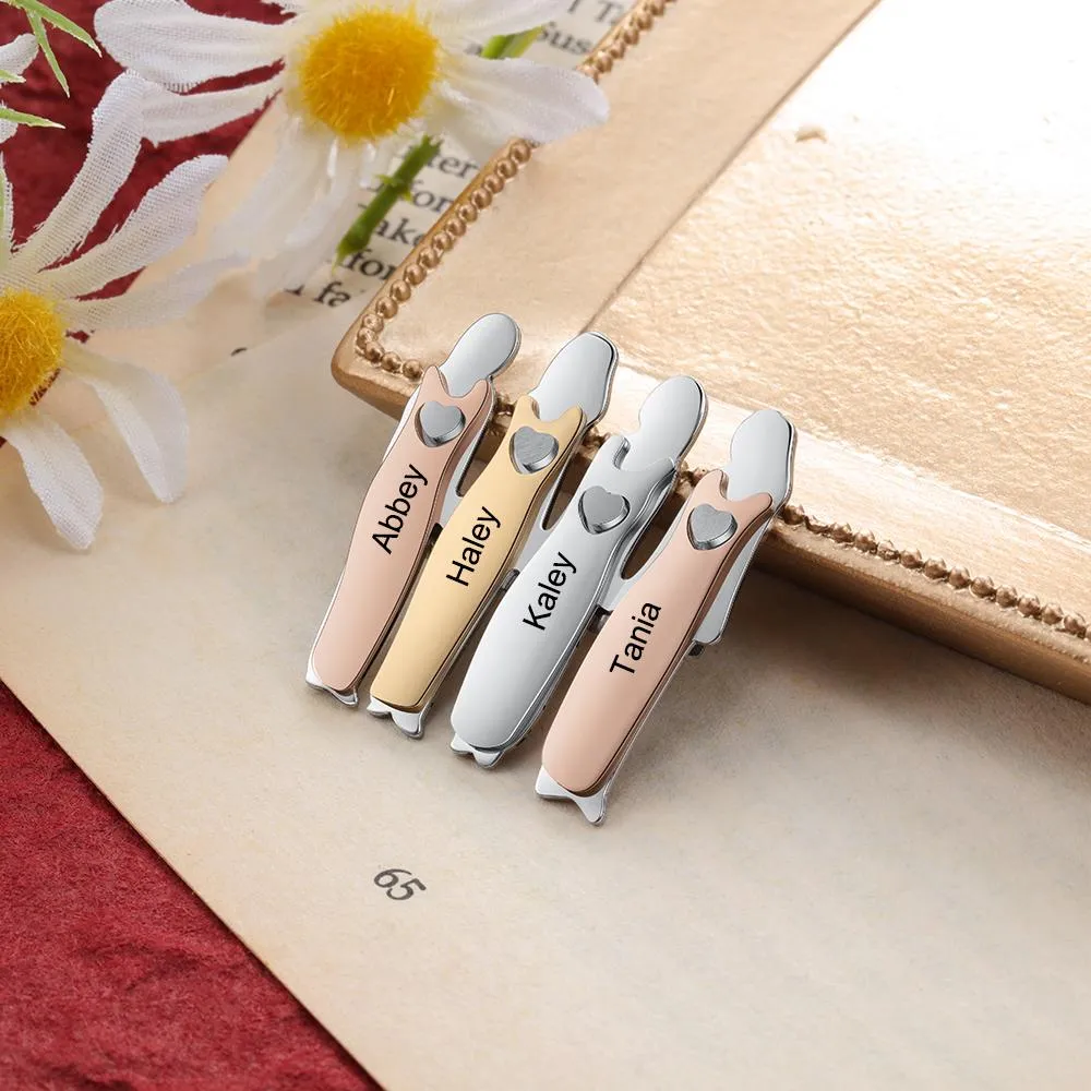 Bond Between Sister Custom Engraved Pin - Four Sisters