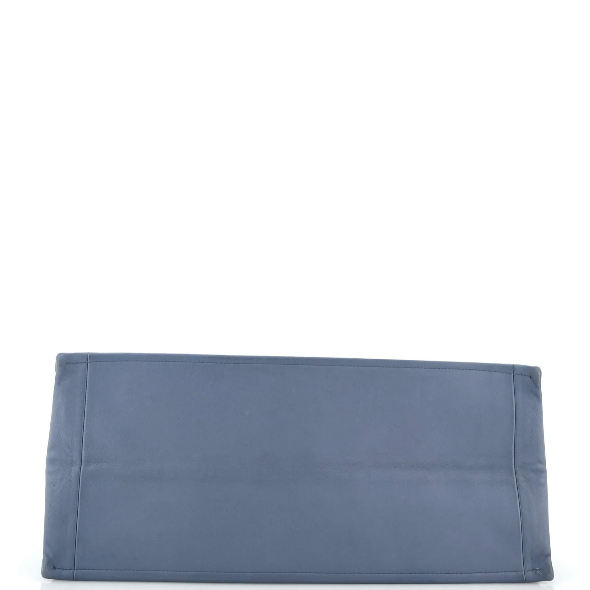 Book Tote Embossed Leather Large
