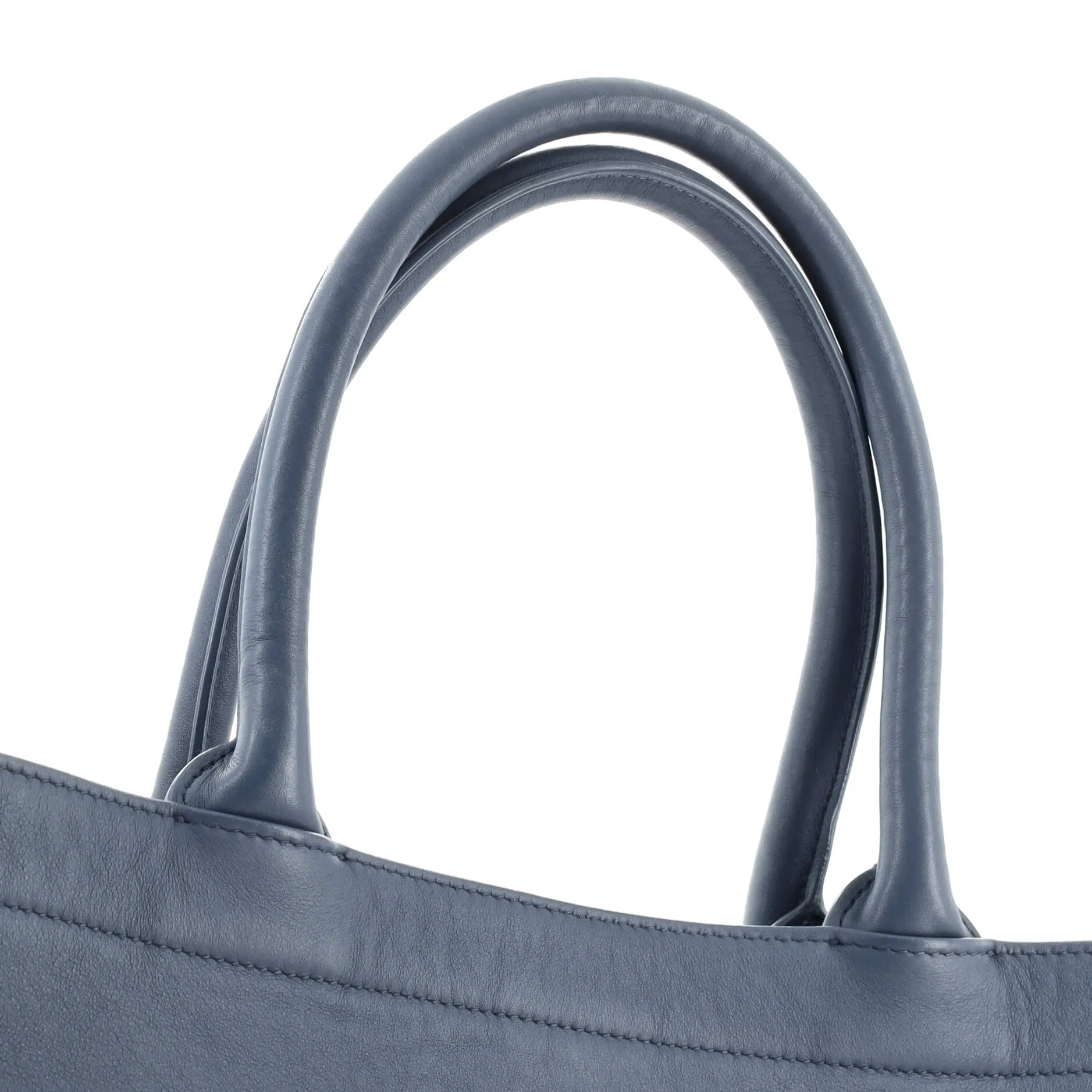 Book Tote Embossed Leather Large