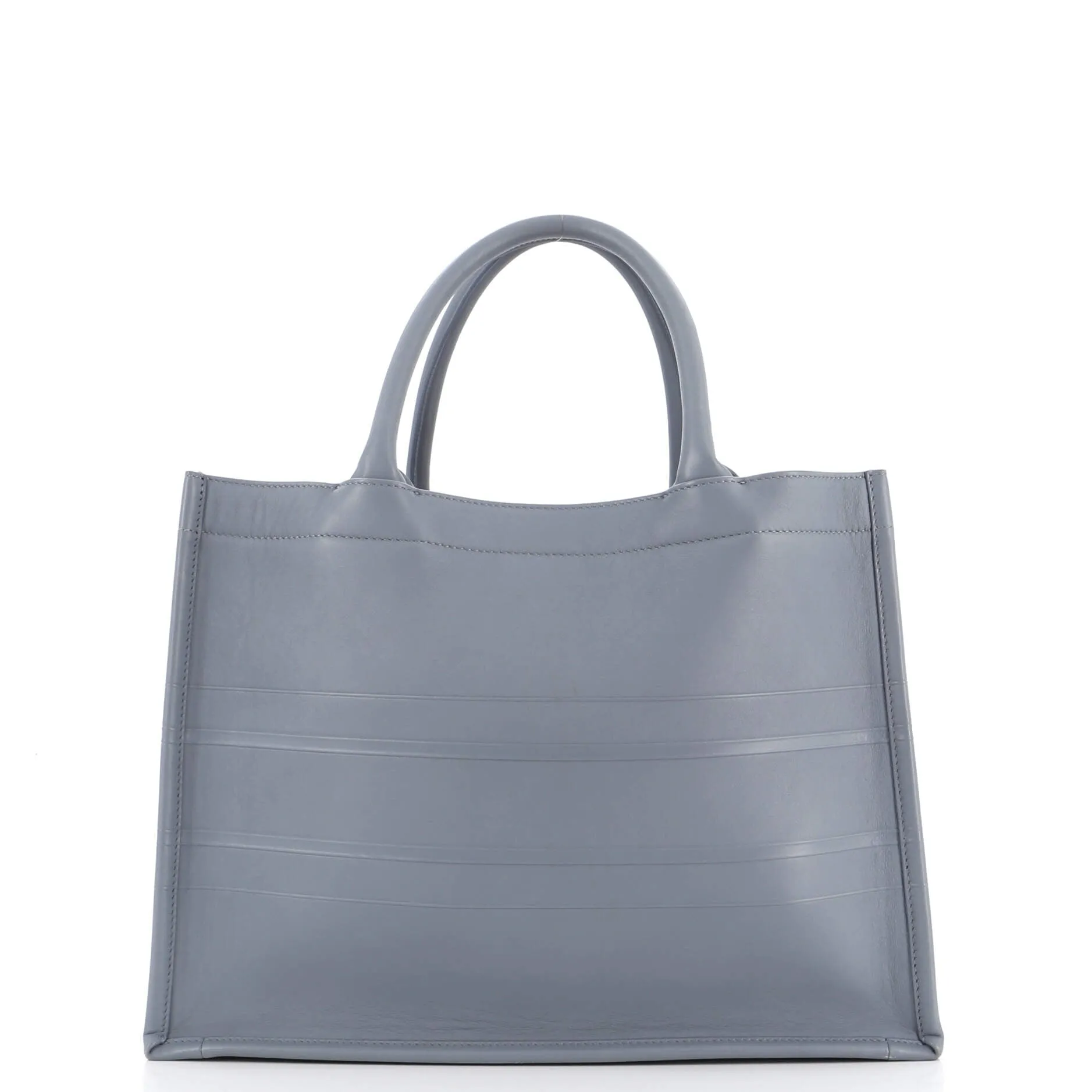 Book Tote Oblique Embossed Calfskin Medium