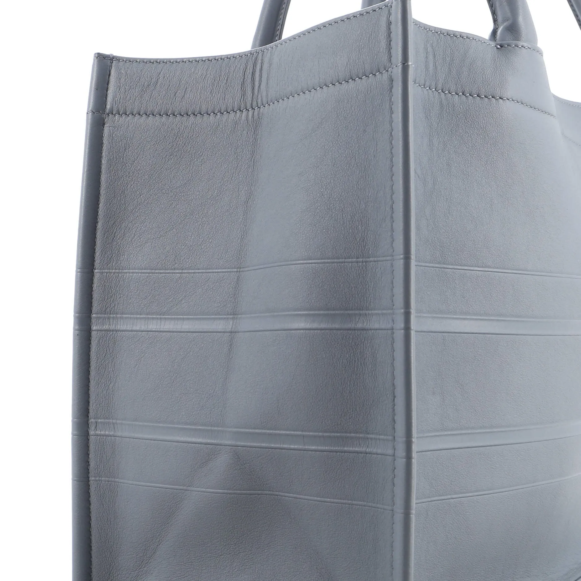 Book Tote Oblique Embossed Calfskin Medium