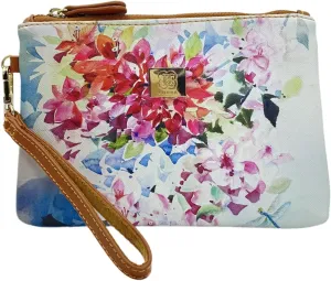 Bougainvillea Wristlet Clutch Purse