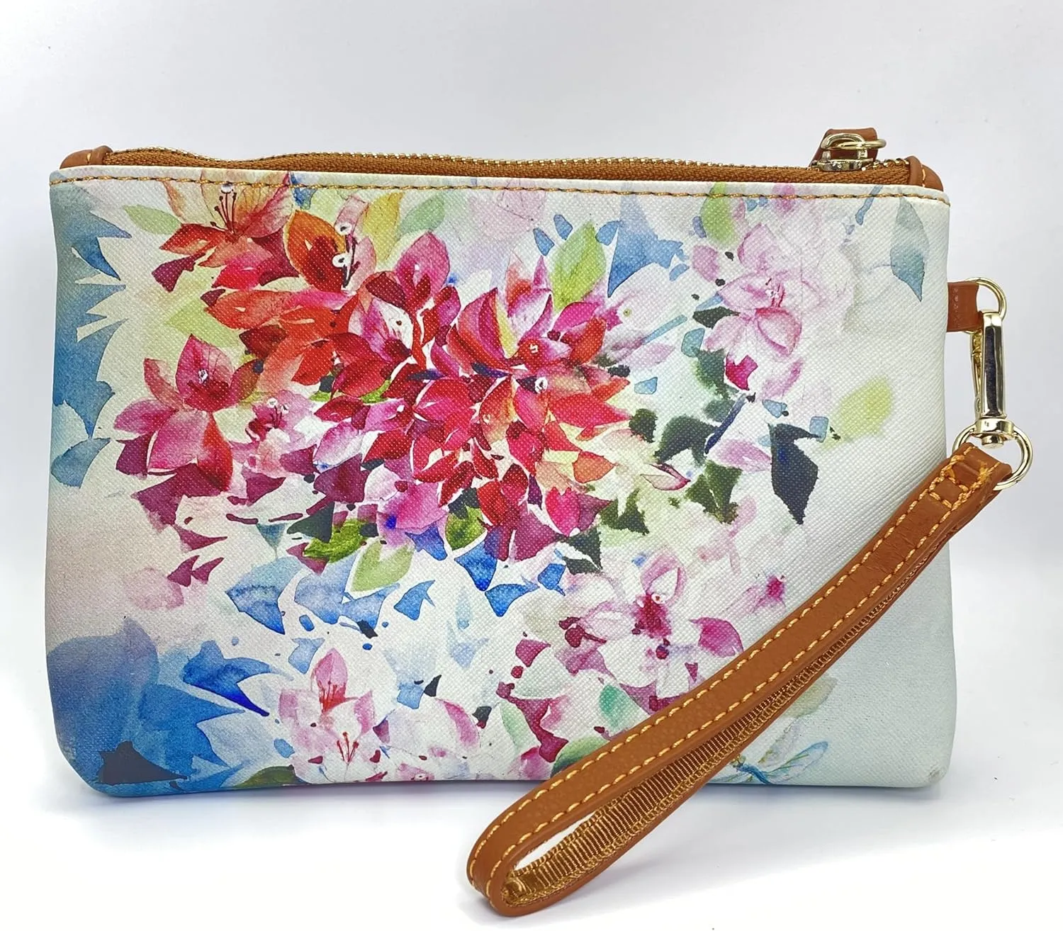 Bougainvillea Wristlet Clutch Purse