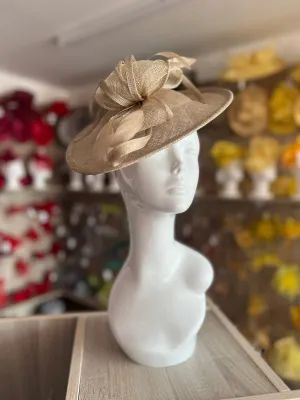 Bronze Teardrop Disc Fascinator