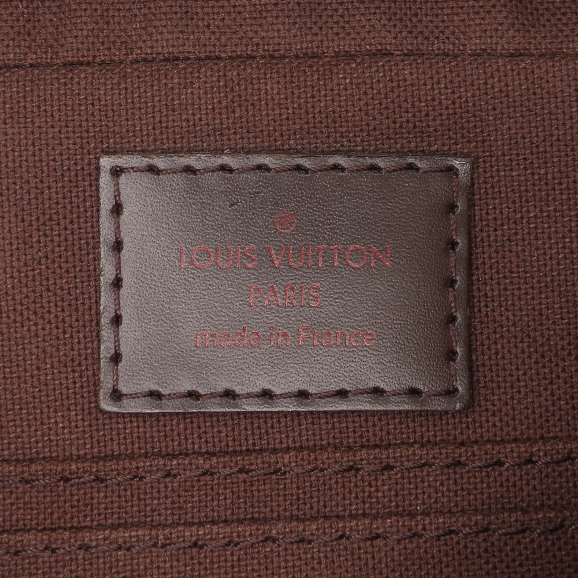 Brown Louis Vuitton Damier Ebene Pochette Billets Macao Clutch Bag