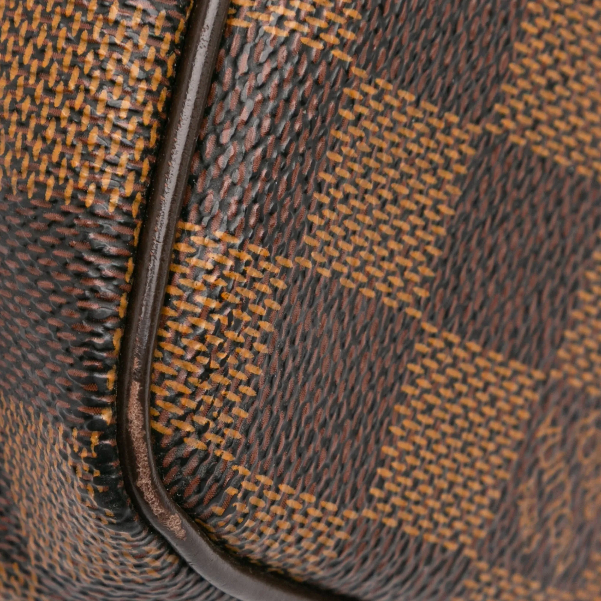 Brown Louis Vuitton Damier Ebene Pochette Billets Macao Clutch Bag