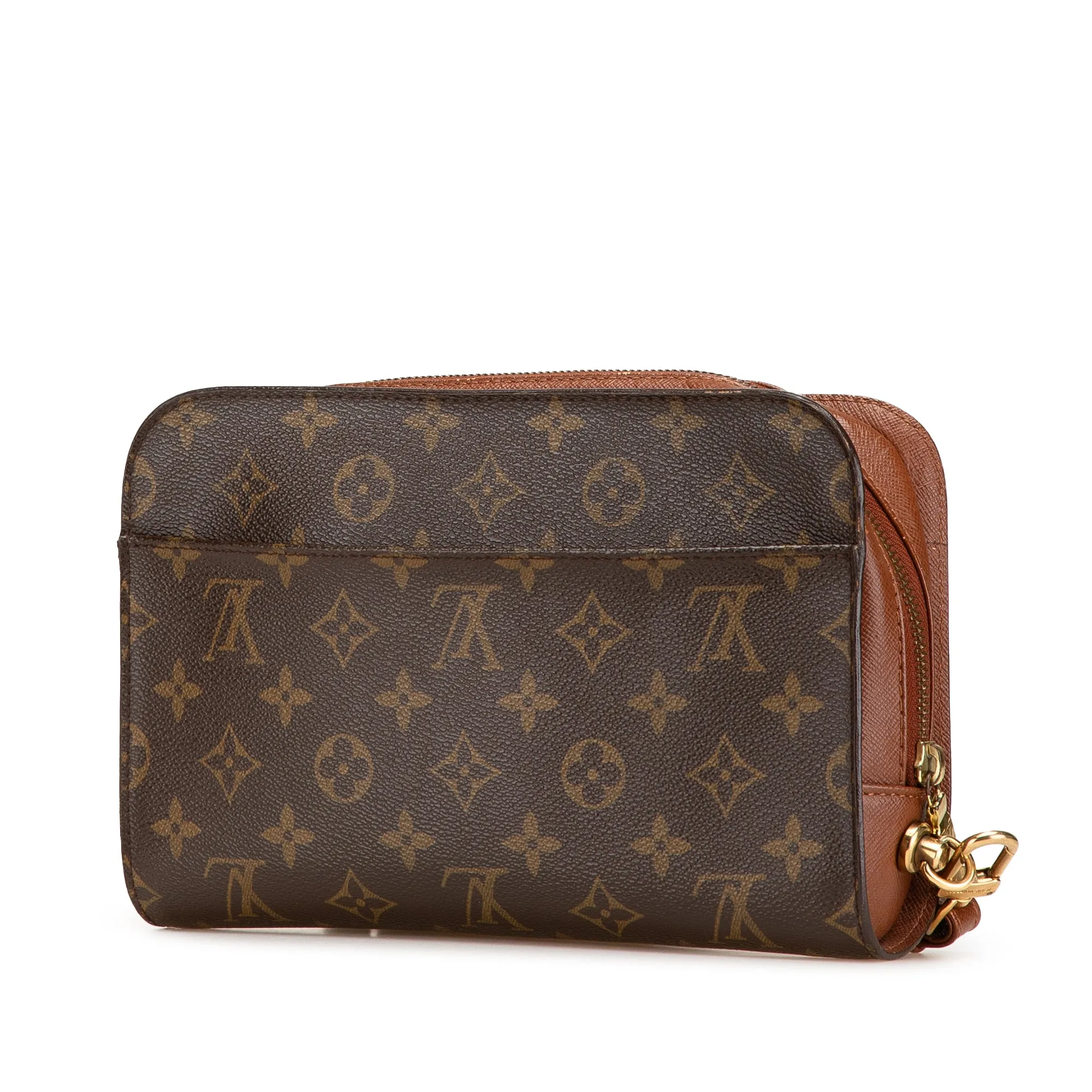 Brown Louis Vuitton Monogram Orsay Clutch Bag