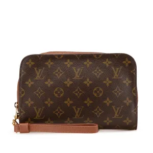 Brown Louis Vuitton Monogram Orsay Clutch Bag