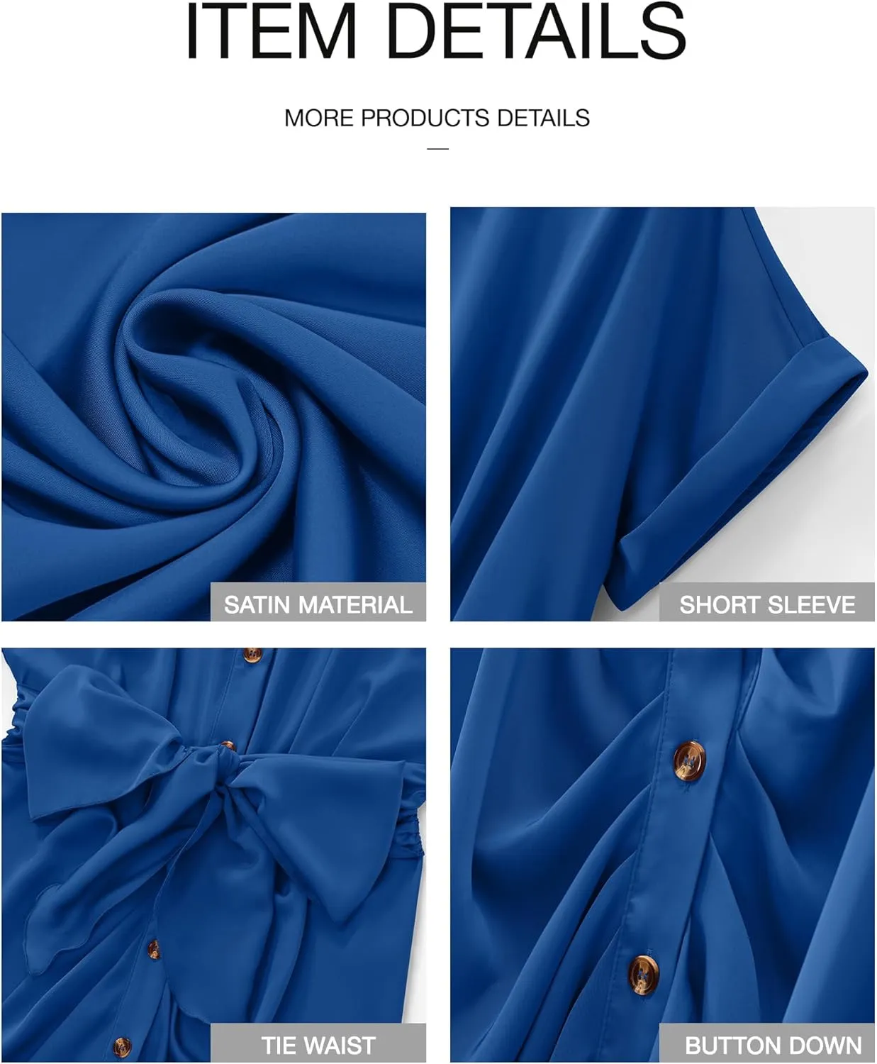 BTFBM 2025 Women Button Down Ruched Shirt Dresses Short Sleeve Lapel V Neck Elegant Party Spring Summer Maxi Satin Dress