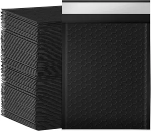 Bubble Mailers, 6x9 Inch Padded Bubble Mailers Pack of 100 Bubble Envelopes Opaque Self Seal Adhesive Waterproof Bags for Shipping and Packaging (Black, 6x9-100Pc)
