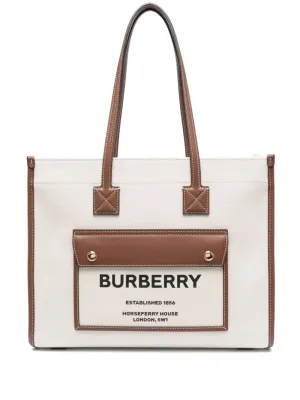 Burberry Small Canvas Tote Bag