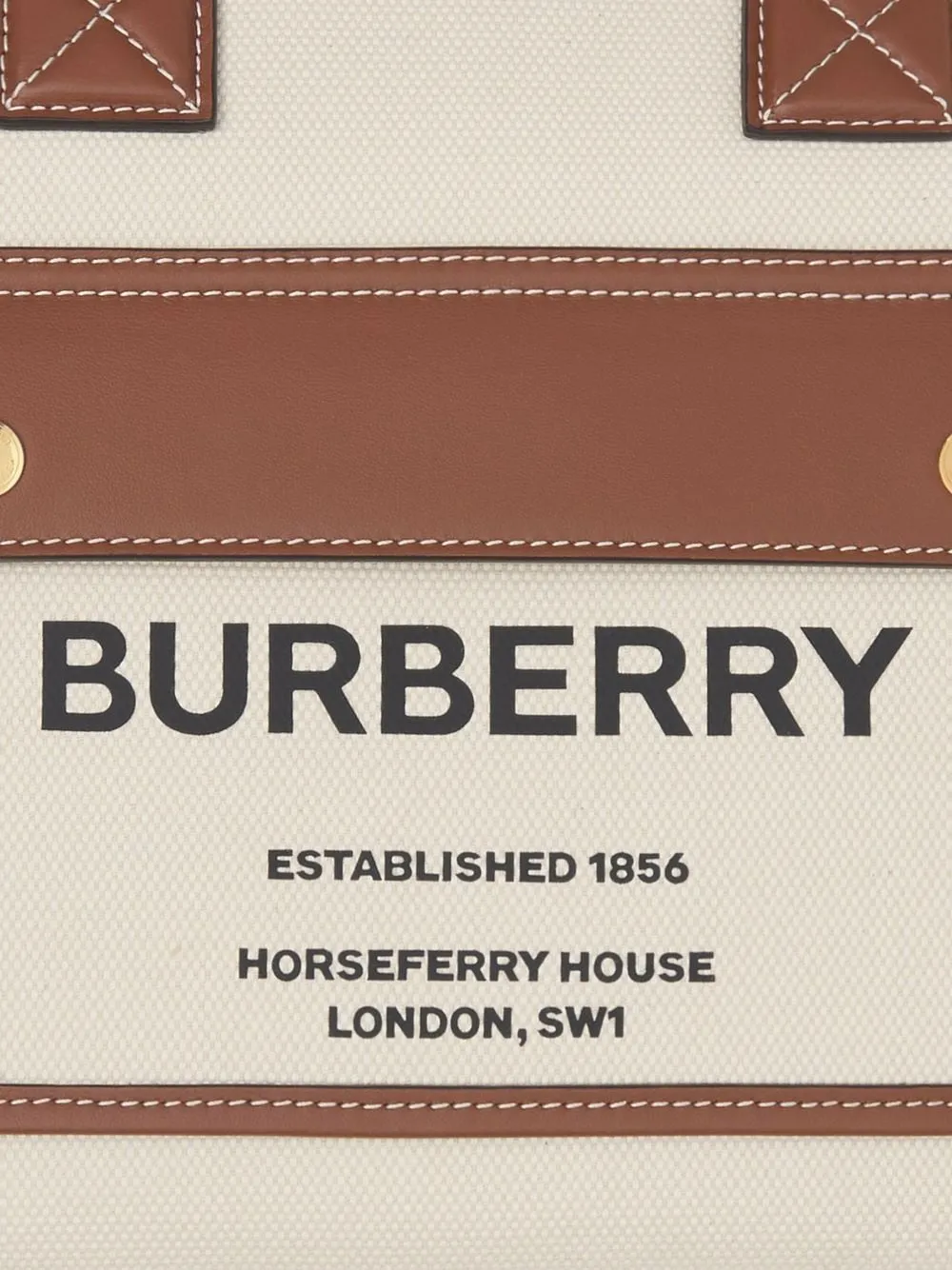 Burberry Small Canvas Tote Bag