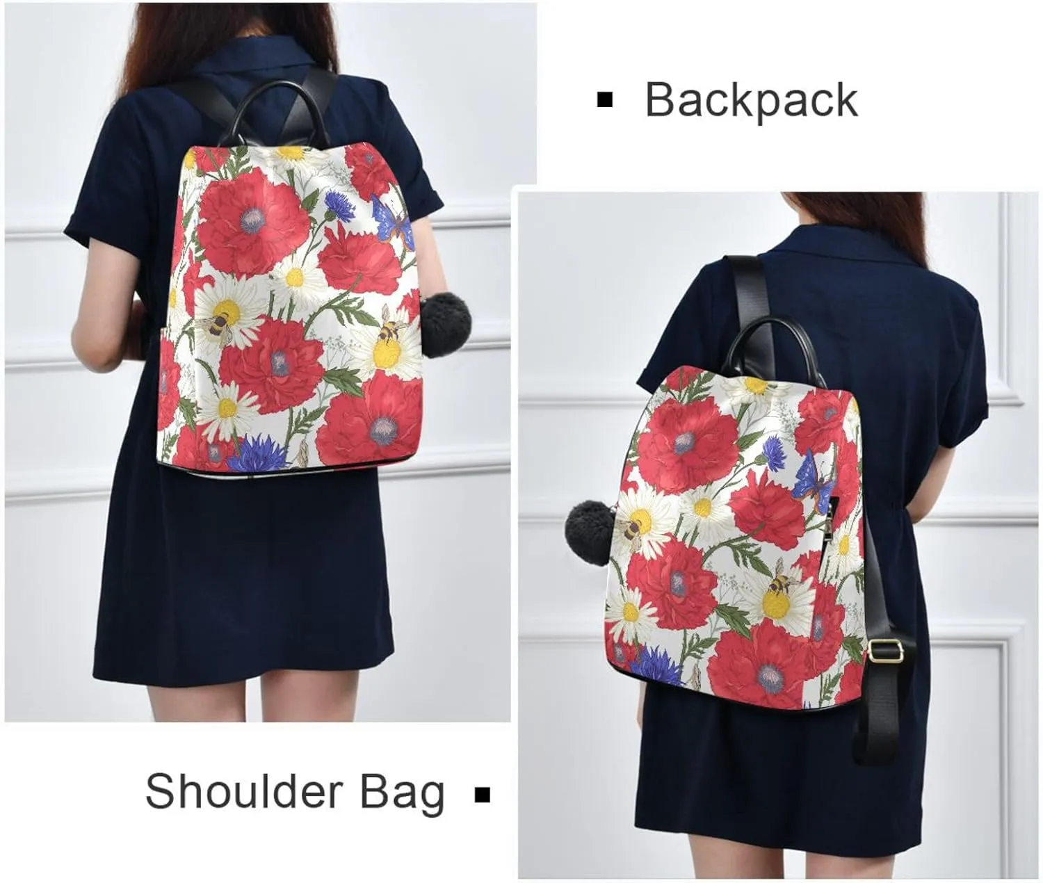 Butterfly Backpack for Women Fashion Casual Daypack Backpack Small Backpack Purse 13.4 X 5.9 X 15in Pattern 5