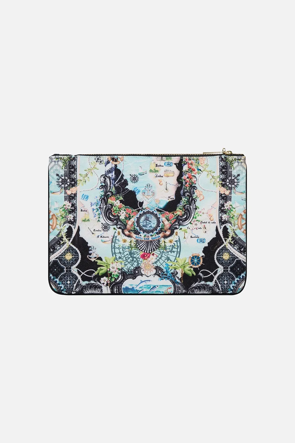 CAMILLA | FOLK AFLOAT SMALL CANVAS CLUTCH