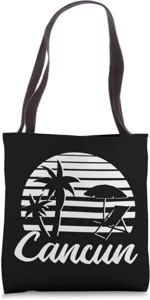 Cancun Mexico Travel Beach Summer Vacation Holiday Palm Tote Bag