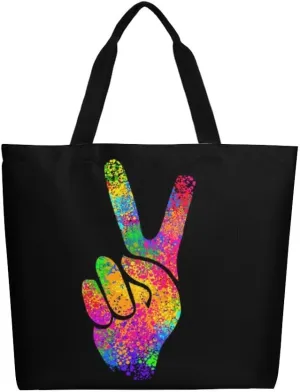 Canvas Tote Bag Large Women Casual Shoulder Bag Handbag Reusable Beach Shopping Grocery Bag For Outdoors
