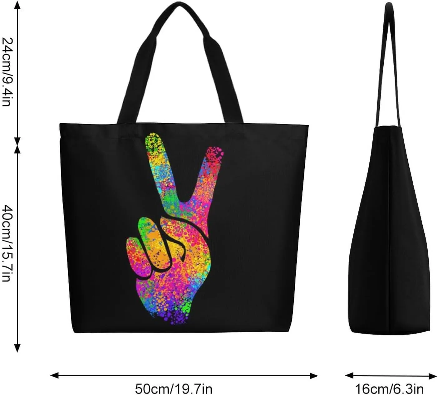 Canvas Tote Bag Large Women Casual Shoulder Bag Handbag Reusable Beach Shopping Grocery Bag For Outdoors