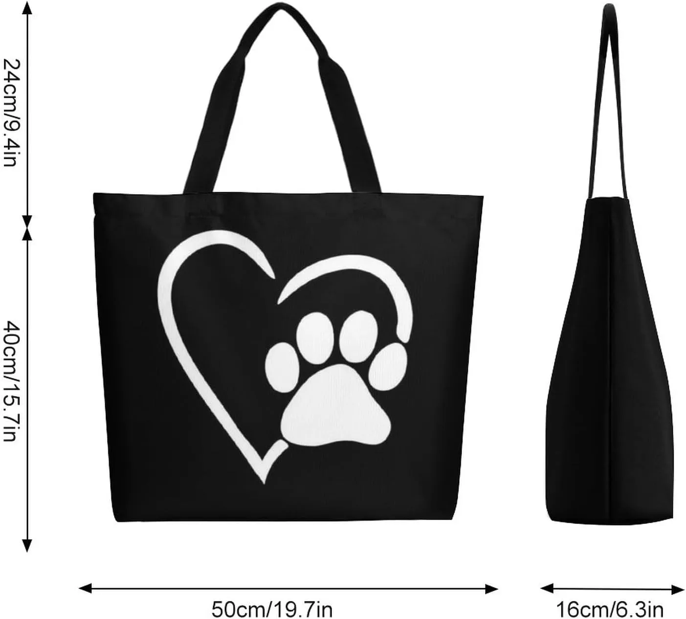 Canvas Tote Bag Large Women Casual Shoulder Bag Handbag Reusable Beach Shopping Grocery Bag For Outdoors