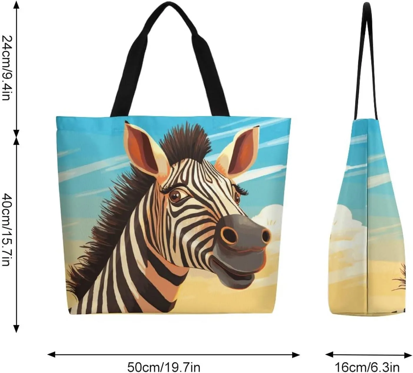 Canvas Tote Bag Large Women Casual Shoulder Bag Handbag Reusable Beach Shopping Grocery Bag For Outdoors