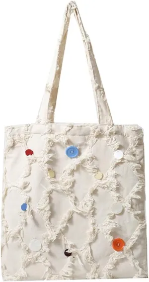 Canvas Tote Bags for Women Tassel Hobo Bags for Women Fashion Shoulder Bag Handbag Vintage Purse Travel Bag 2024 New