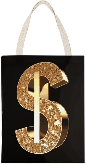CanvasToteBagDoubleSidedPrintStylishReusableShoppingBagforDailyUse