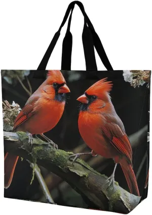 Cardinals Birds Fauna Wild Crossbody Bag Women's Fashion Tote Bag Shoulder Tote Bag Versatile Travel Shoulder Bag Fitness Tote Bag for Fitness Trips Out