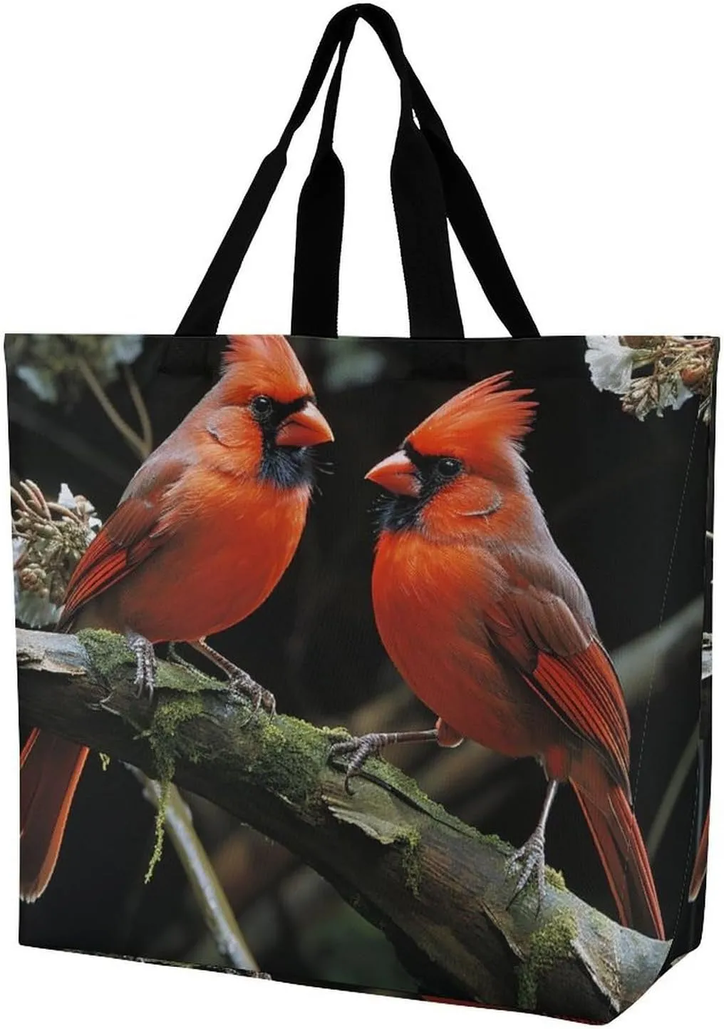Cardinals Birds Fauna Wild Crossbody Bag Women's Fashion Tote Bag Shoulder Tote Bag Versatile Travel Shoulder Bag Fitness Tote Bag for Fitness Trips Out