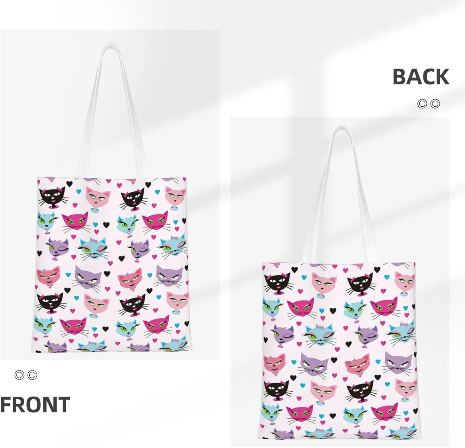 Cartoon Medicine Pattern Print Foldable Tote Bag For Women Large Tote Shoulder Handbag Reusable Grocery Bags Travel Work