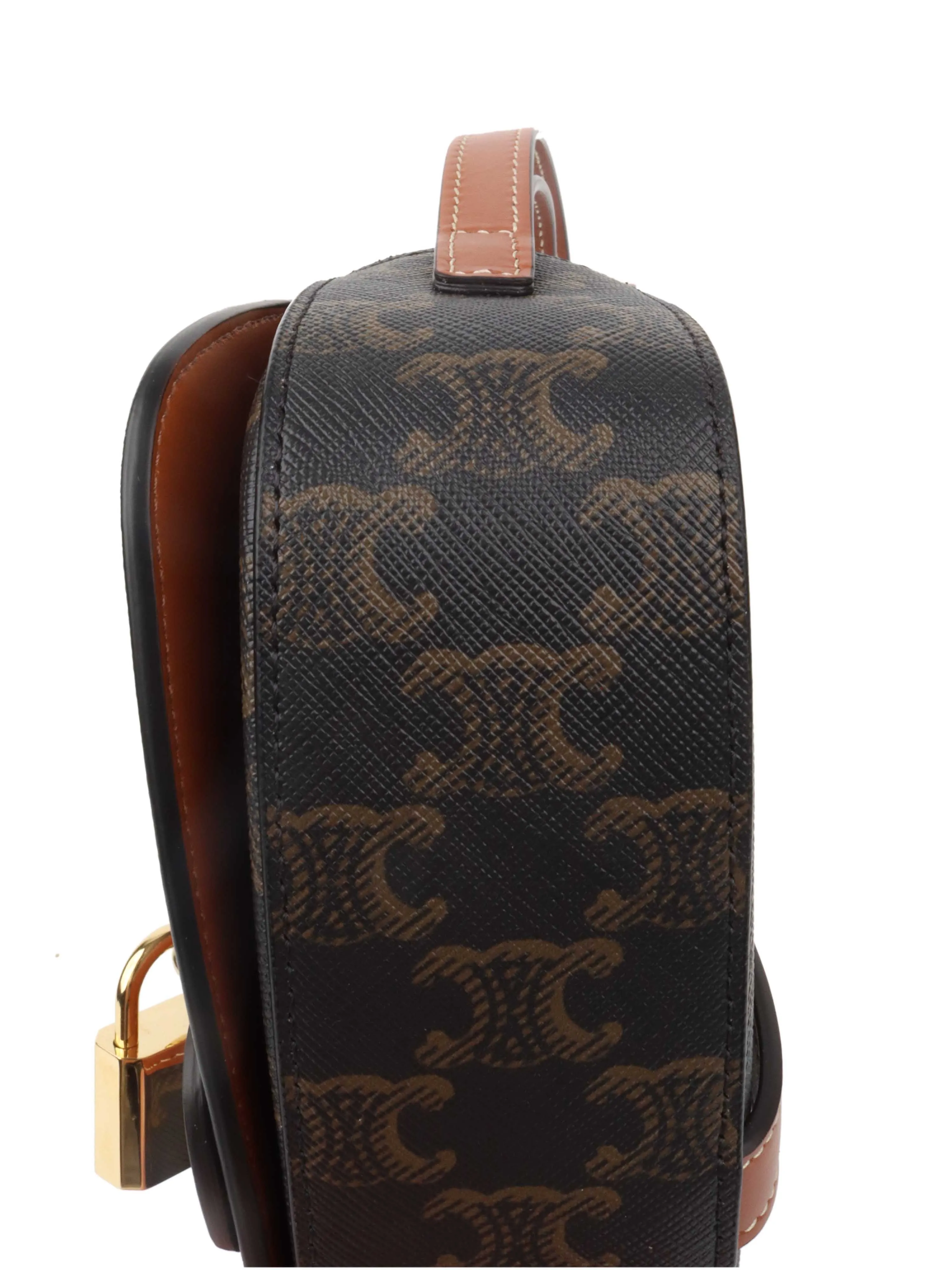 Celine Clutch on Strap in Triomphe Canvas